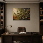 Premium Wall Art Yatay Html Edition – BOTANİCALNW2100 displayed in a contemporary gallery-inspired room