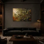 Premium Wall Art Yatay Html Edition – BOTANİCALNW2100 shown in a warm modern interior