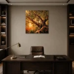Premium Wall Art Kare Html Edition – BOTANİCALNW2105 displayed in a contemporary gallery-inspired room