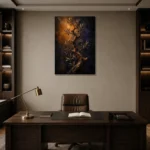 Premium Wall Art Dikey Html Edition – BOTANİCALNW2108 displayed in a contemporary gallery-inspired room