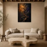 Premium Wall Art Dikey Html Edition – BOTANİCALNW2108 presented in a sophisticated home setting