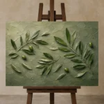 Premium Wall Art Yatay Html Edition – BOTANİCALNW2111 displayed on a studio easel
