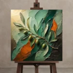 Premium Wall Art Kare Html Edition – BOTANİCALNW2113 displayed on a studio easel