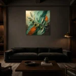 Premium Wall Art Kare Html Edition – BOTANİCALNW2113 shown in a warm modern interior