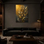 Premium Wall Art Dikey Html Edition – BOTANİCALNW2115 shown in a warm modern interior