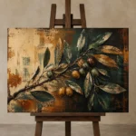 Premium Wall Art Yatay Html Edition – BOTANİCALNW2118 displayed on a studio easel