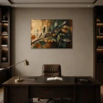 Premium Wall Art Yatay Html Edition – BOTANİCALNW2118 displayed in a contemporary gallery-inspired room