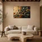 Premium Wall Art Yatay Html Edition – BOTANİCALNW2118 presented in a sophisticated home setting