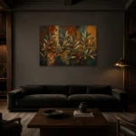 Premium Wall Art Yatay Html Edition – BOTANİCALNW2119 shown in a warm modern interior