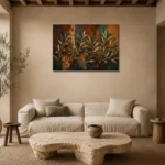 Premium Wall Art Yatay Html Edition – BOTANİCALNW2119 presented in a sophisticated home setting