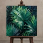 Premium Wall Art Kare Html Edition – BOTANİCALNW2121 displayed on a studio easel