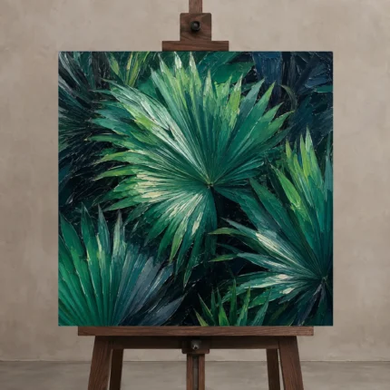 Premium Wall Art Kare Html Edition – BOTANİCALNW2121 displayed on a studio easel