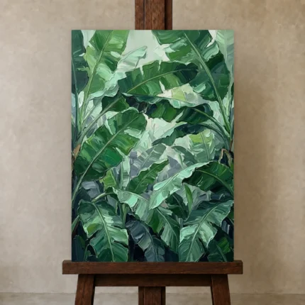 Premium Wall Art Dikey Html Edition – BOTANİCALNW2129 displayed on a studio easel