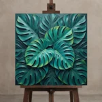 Premium Wall Art Kare Html Edition – BOTANİCALNW2130 displayed on a studio easel