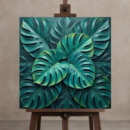 Premium Wall Art Kare Html Edition – BOTANİCALNW2130 displayed on a studio easel