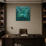 Premium Wall Art Kare Html Edition – BOTANİCALNW2130 displayed in a contemporary gallery-inspired room