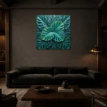Premium Wall Art Kare Html Edition – BOTANİCALNW2130 shown in a warm modern interior