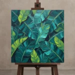 Premium Wall Art Kare Html Edition – BOTANİCALNW2131 displayed on a studio easel