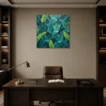 Premium Wall Art Kare Html Edition – BOTANİCALNW2131 displayed in a contemporary gallery-inspired room