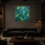 Premium Wall Art Kare Html Edition – BOTANİCALNW2131 shown in a warm modern interior