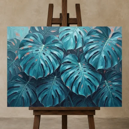 Premium Wall Art Yatay Html Edition – BOTANİCALNW2133 displayed on a studio easel
