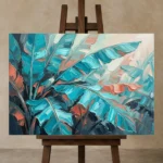 Premium Wall Art Yatay Html Edition – BOTANİCALNW2134 displayed on a studio easel