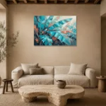 Premium Wall Art Yatay Html Edition – BOTANİCALNW2134 presented in a sophisticated home setting