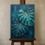 Premium Wall Art Dikey Html Edition – BOTANİCALNW2137 displayed on a studio easel