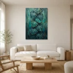 Premium Wall Art Dikey Html Edition – BOTANİCALNW2138 styled in a refined neutral interior