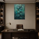 Premium Wall Art Dikey Html Edition – BOTANİCALNW2138 displayed in a contemporary gallery-inspired room