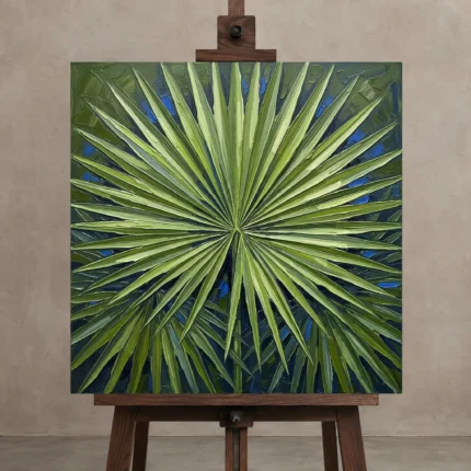 Premium Wall Art Kare Html Edition – BOTANİCALNW2139 displayed on a studio easel