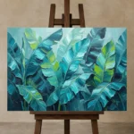Premium Wall Art Yatay Html Edition – BOTANİCALNW2142 displayed on a studio easel