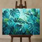 Premium Wall Art Yatay Html Edition – BOTANİCALNW2144 displayed on a studio easel