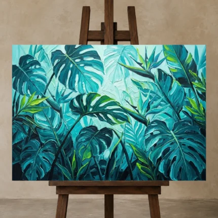 Premium Wall Art Yatay Html Edition – BOTANİCALNW2144 displayed on a studio easel