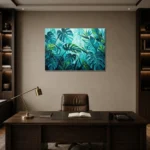 Premium Wall Art Yatay Html Edition – BOTANİCALNW2144 displayed in a contemporary gallery-inspired room