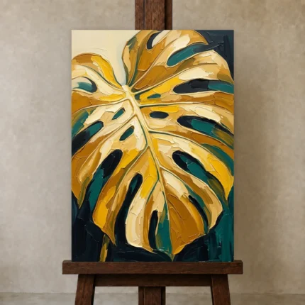 Premium Wall Art Dikey Html Edition – BOTANİCALNW2145 displayed on a studio easel