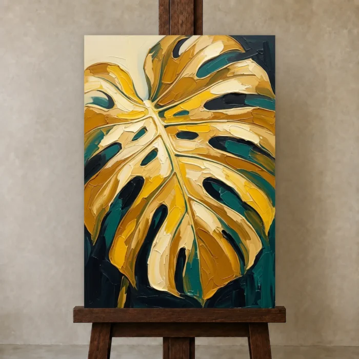 Premium Wall Art Dikey Html Edition – BOTANİCALNW2145 displayed on a studio easel
