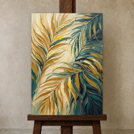 Premium Wall Art Dikey Html Edition – BOTANİCALNW2146 displayed on a studio easel