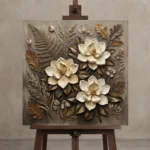 Premium Wall Art Kare Html Edition – BOTANİCALNW2151 displayed on a studio easel