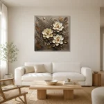 Premium Wall Art Kare Html Edition – BOTANİCALNW2151 styled in a refined neutral interior