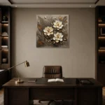 Premium Wall Art Kare Html Edition – BOTANİCALNW2151 displayed in a contemporary gallery-inspired room