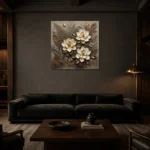 Premium Wall Art Kare Html Edition – BOTANİCALNW2151 shown in a warm modern interior
