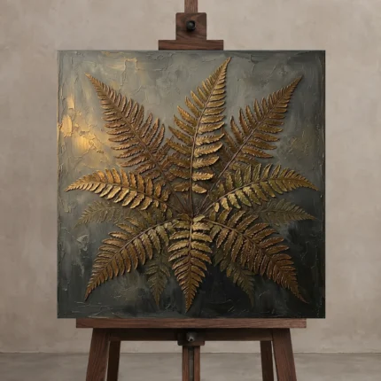 Premium Wall Art Kare Html Edition – BOTANİCALNW2152 displayed on a studio easel