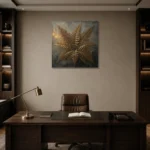 Premium Wall Art Kare Html Edition – BOTANİCALNW2152 displayed in a contemporary gallery-inspired room