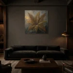 Premium Wall Art Kare Html Edition – BOTANİCALNW2152 shown in a warm modern interior