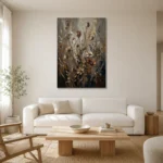 Premium Wall Art Dikey Html Edition – BOTANİCALNW2156 styled in a refined neutral interior