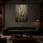 Premium Wall Art Dikey Html Edition – BOTANİCALNW2156 shown in a warm modern interior
