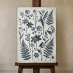 Premium Wall Art Dikey Html Edition – BOTANİCALNW2163 displayed on a studio easel