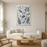 Premium Wall Art Dikey Html Edition – BOTANİCALNW2163 styled in a refined neutral interior