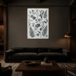 Premium Wall Art Dikey Html Edition – BOTANİCALNW2163 shown in a warm modern interior